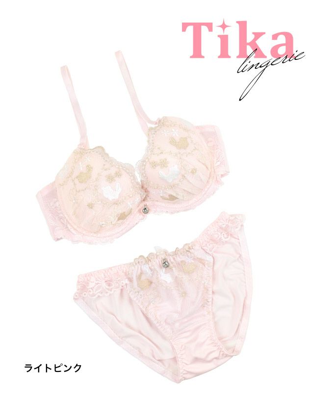 ロマンティックなあざとランジェリー！淡いピンクカラーにスカラップデザインを合わせ天使のような柔らかさを再現！