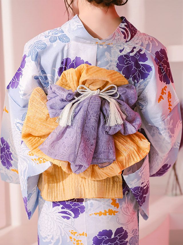 可愛さUP間違いなしのカラーレース兵児帯