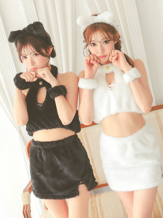 もこもこあざと可愛いさ満点！シンプルな甘め猫コスプレ