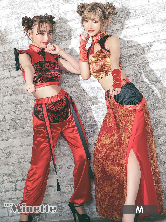 友達と合わせるのもおすすめ！SNS映えも間違いなしの選べる2デザインのチャイナコスプレ