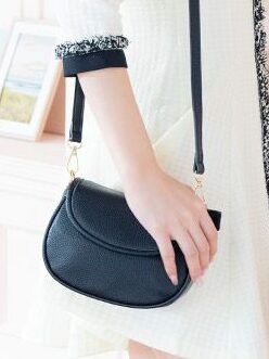 フリルハンドル 2Way ハンドミニバッグ