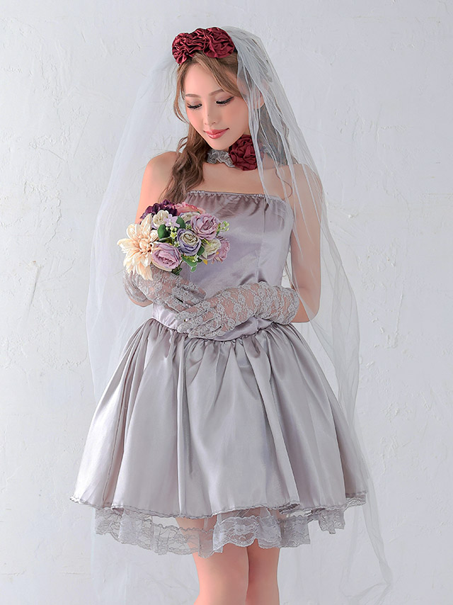 コスプレ ホラー ゾンビ スカラップレース ゾンビ花嫁