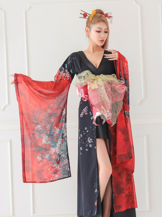 花魁風着物ドレス