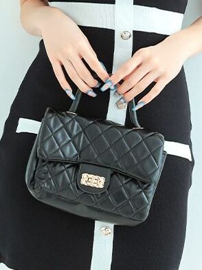 キルティングチェーン付き2wayプチプラミニバッグ