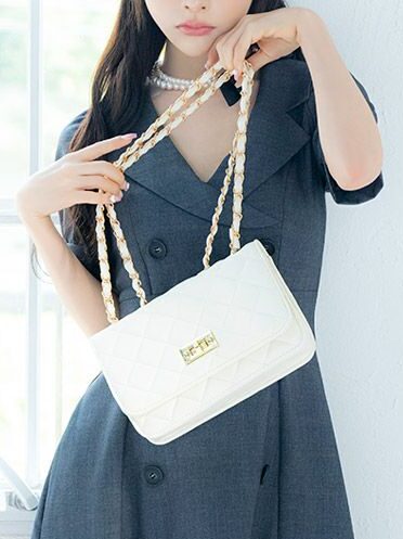 キルティング チェーン ショルダーバッグ