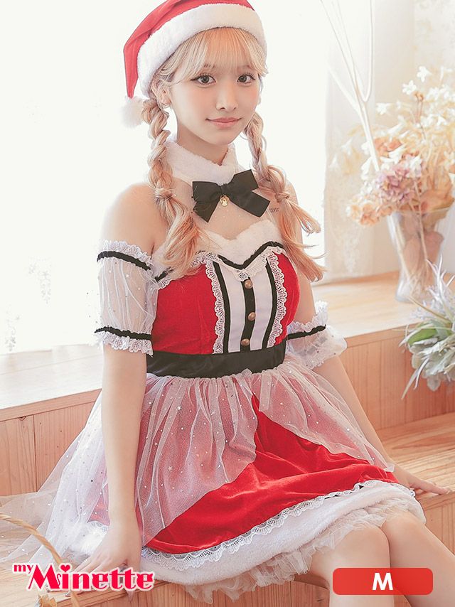 細かいデザイン×レースが可愛いサンタコス