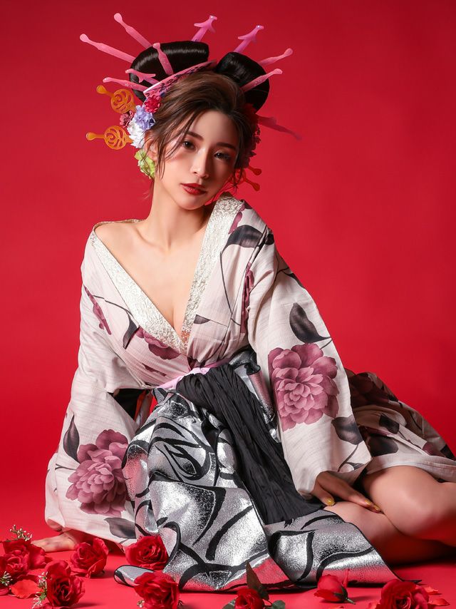 浴衣と花魁で2wayで使える万能アイテム！上品な個性派花魁コスプレ