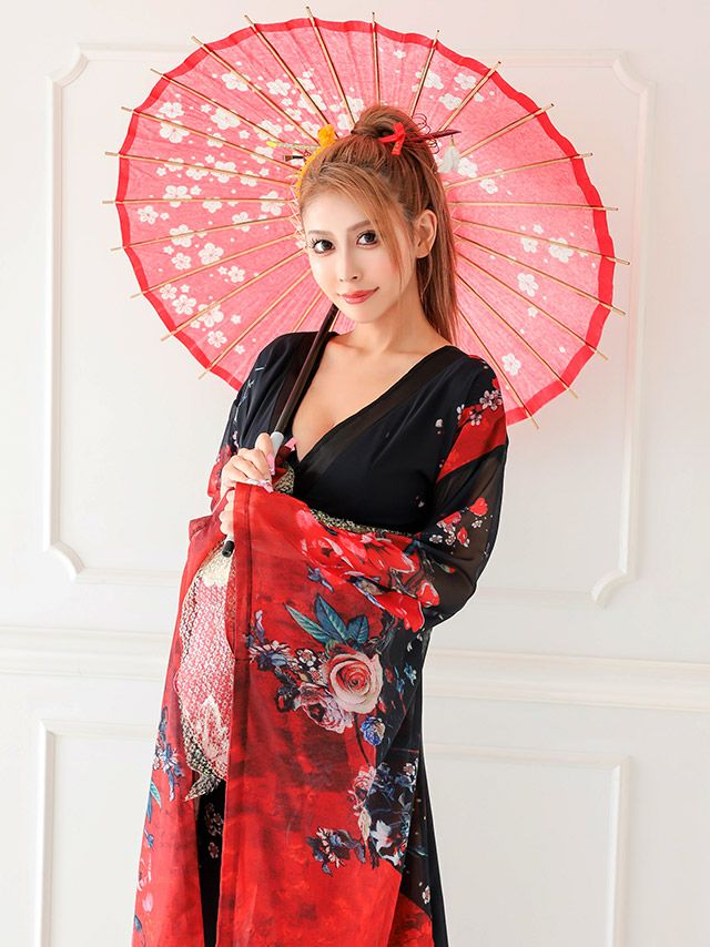 大人華やかなデザインが上品な花魁コス