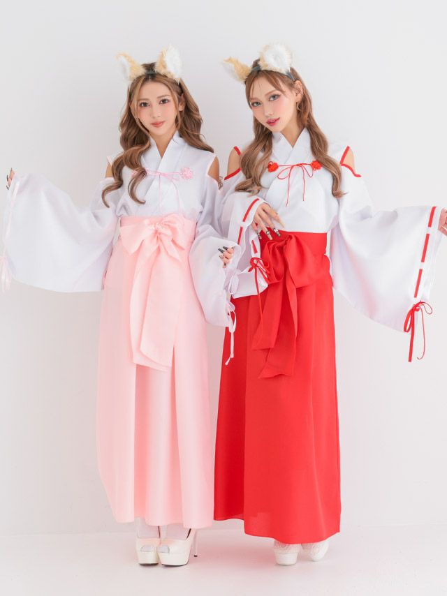 巫女 狐 ガーリー コスプレ