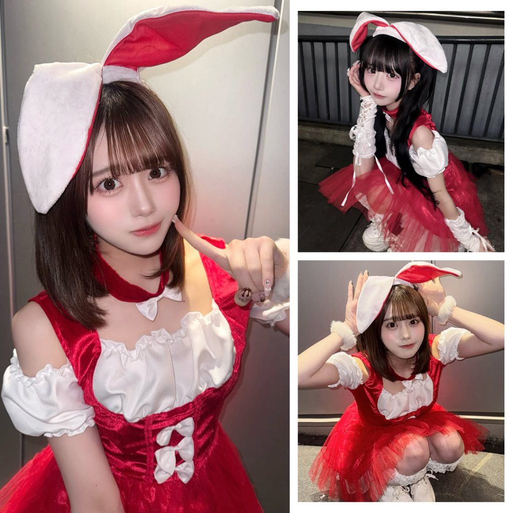イベントや撮影会にもぴったりのお目立ち定番メイドバニーコスプレ