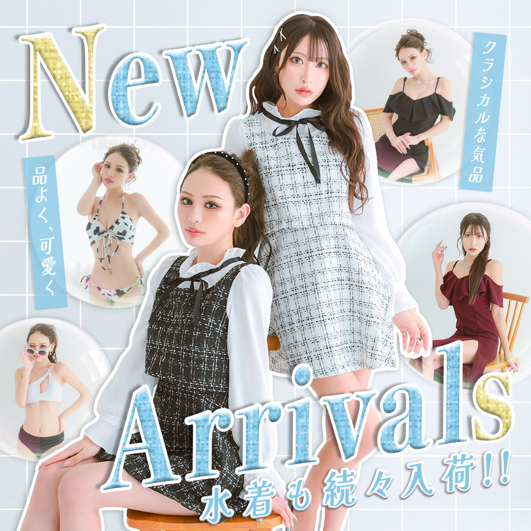 品よく、可愛く♡クラシカルな気品漂う新作ドレス＆水着が本日入荷！✨